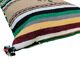 Berber folk cushion in green with pompom.
