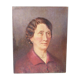 Oil on canvas portrait of notable woman
