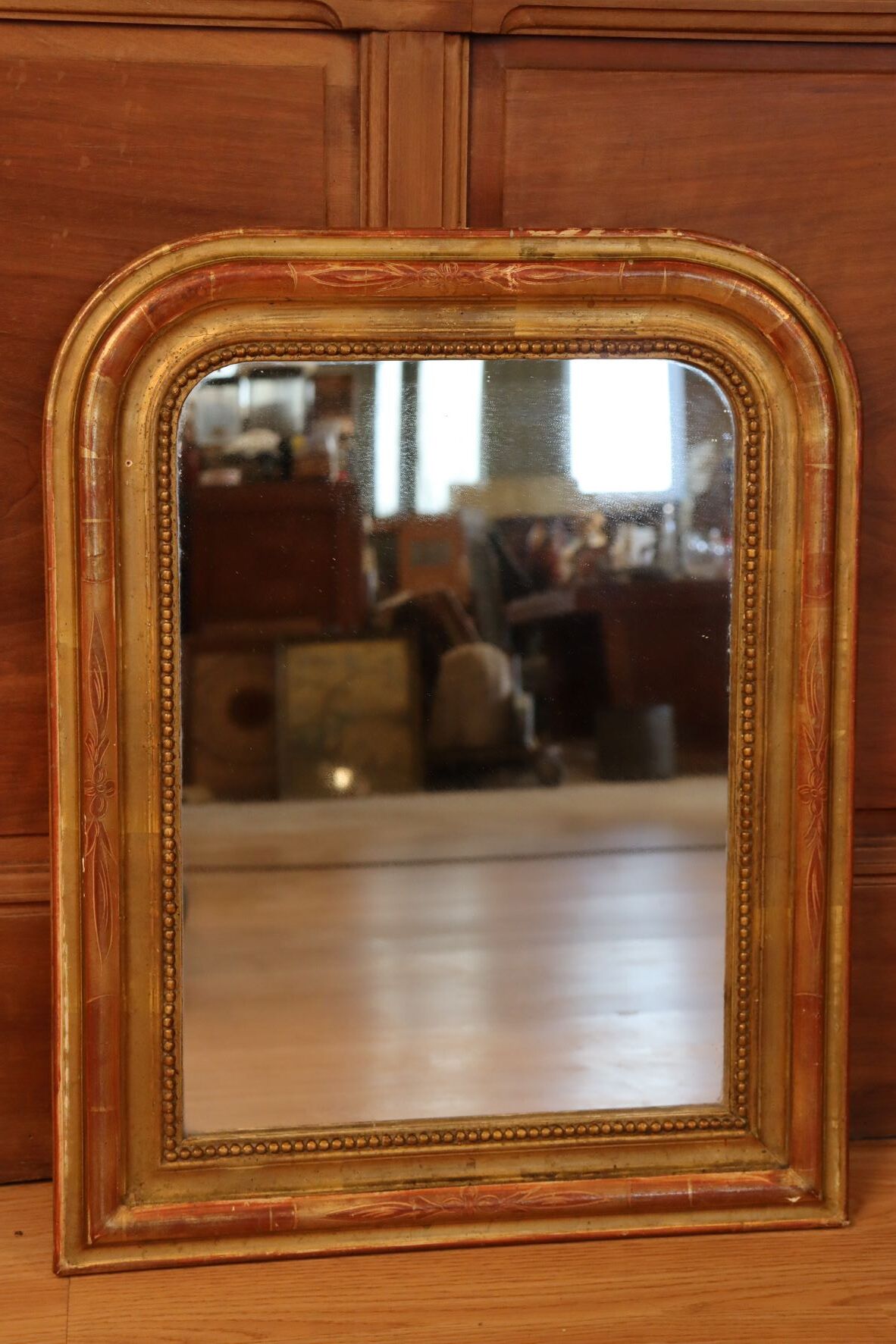 Louis philippe doré gold leaf mirror
