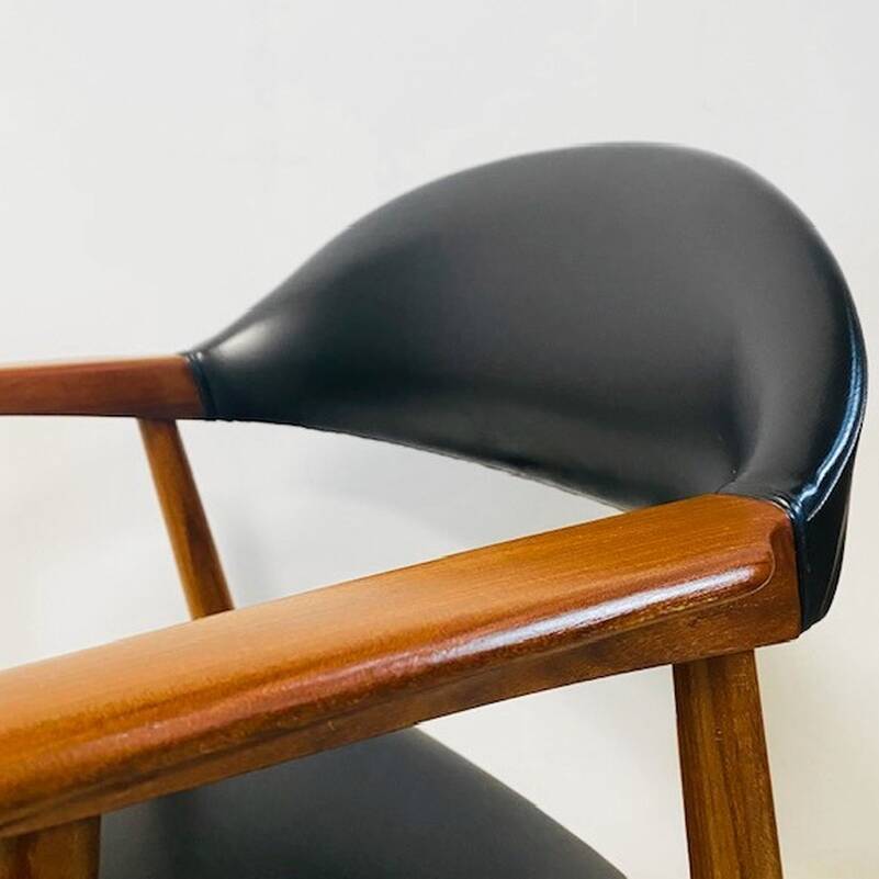 Vintage danish design cow horn chair mahjongg midcentury 1960s