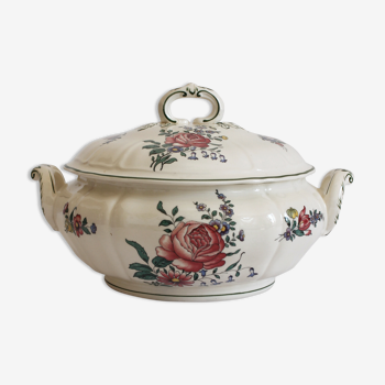 Soupière en faïence vintage "Alt Strassburg" ou "Vieux Strasbourg" Villeroy & Boch