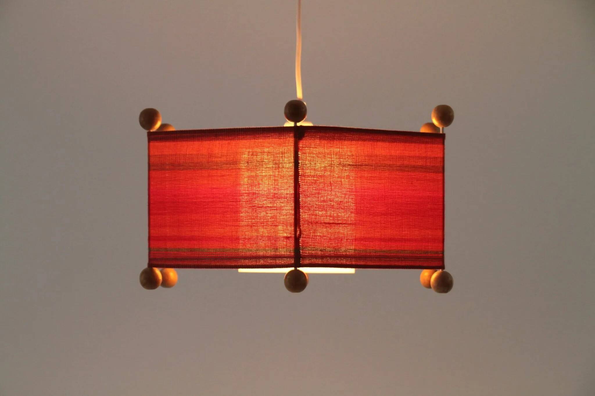 Hexagonal Pendant Lamp, North Sweden — 1960s/1970s