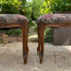 Paire de tabourets en bois