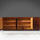 Belgian Mid-Century rosewood highboard 1960