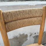 Set of 4 straw chairs circa Dordogne