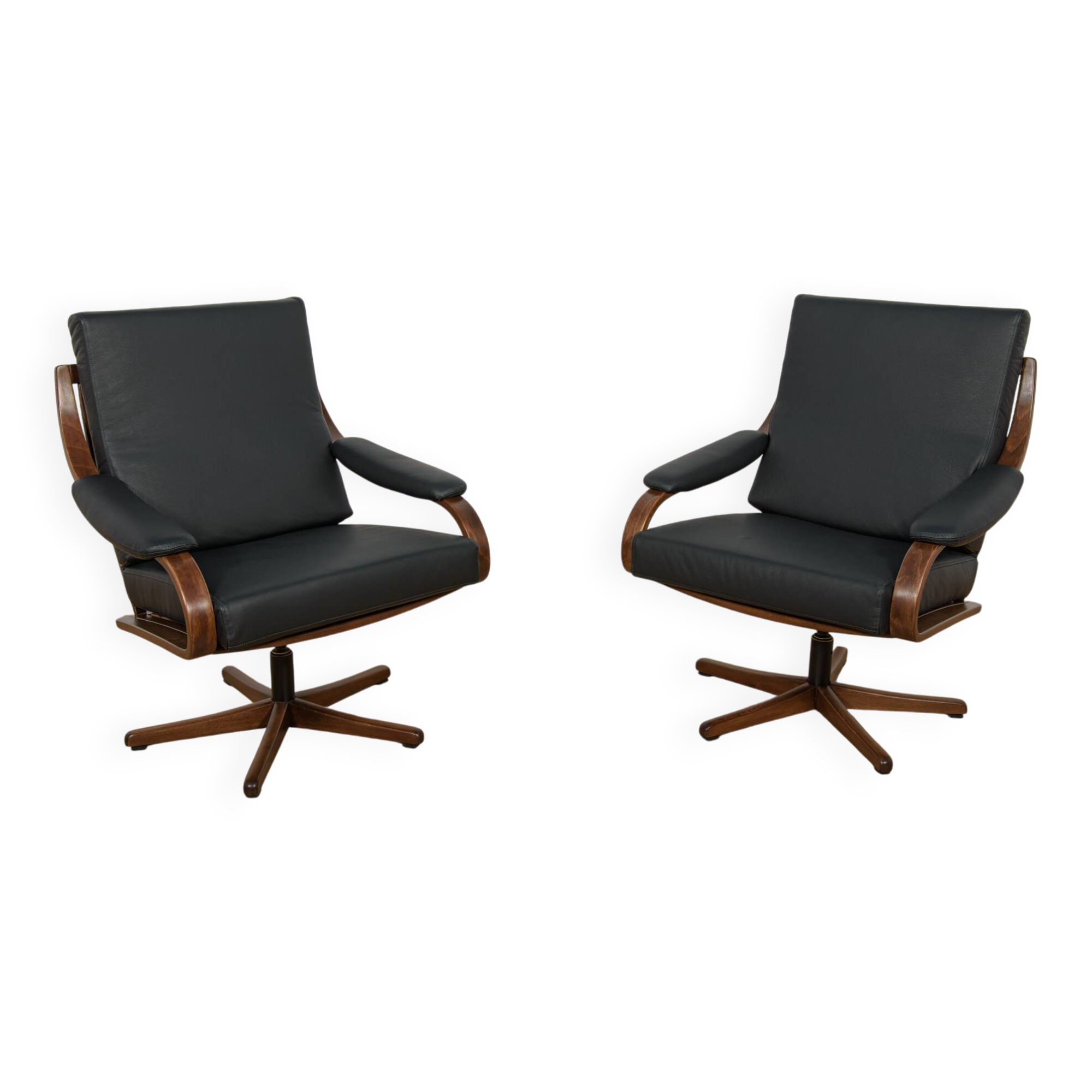 Office Armchairs from Soda Galvano, Norway, 1960s, set of 2