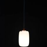 1960s pendant glass lamp by uluv, czechoslovakia