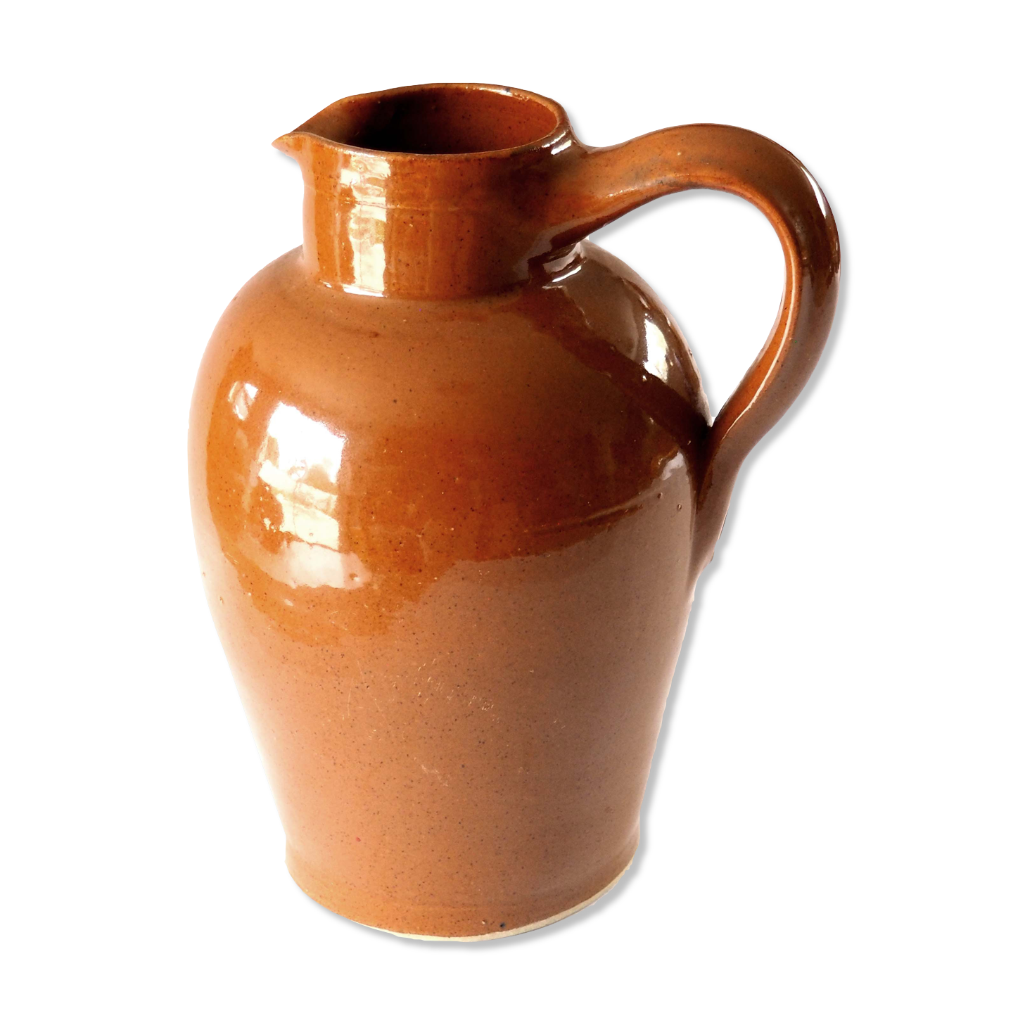 Pitcher in glazed stoneware