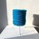 Table lamp, blue brush, rare vintage IKEA, model LYSBOJ, avant-garde design