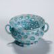 Antique millefiori bowl with handles, Fratelli Toso Murano ca. 1920s
