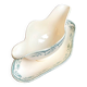 Salins gravy boat in iron earth, “Moustiers” service