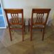 Set of 2 Purple and Green Tapestry Chairs - Cherry