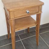 Table d'appoint chêne années 40
