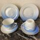 Set of 2 porcelain breakfast sets "Royal Copenhagen"