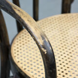 Vintage Bentwood Wide Seat and Arms Bistro Chair