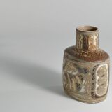 Scandinavian Modern Plate and Vase, ceramic, "Baca", Fajance, by Nils Thorsson f