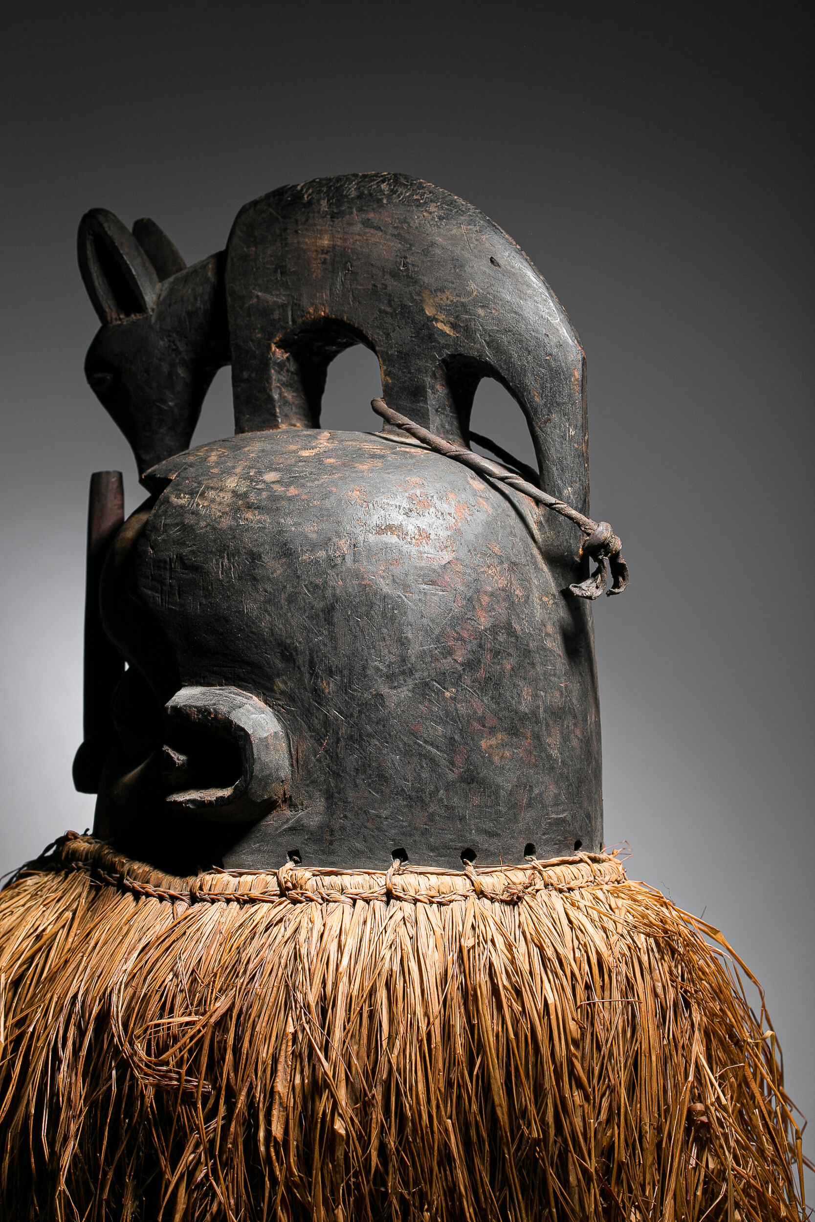 African mask Yaka Suku - Ethnic decoration of Congo