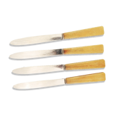 4 Ancient Stainless Table Knives and Bakelite