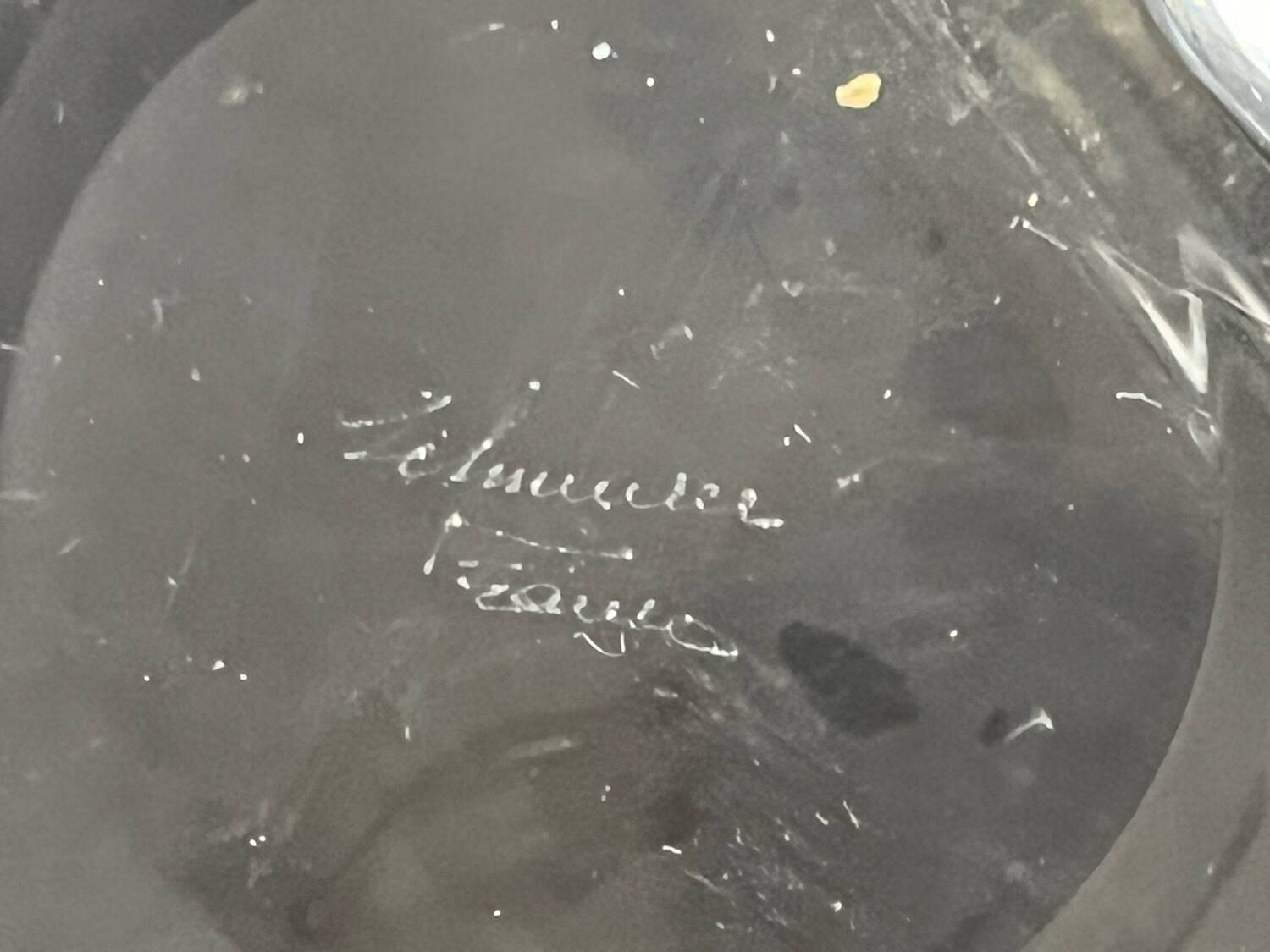 SCHNEIDER 3-branched crystal candlestick