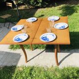 Vintage folding dining table for 2 to 6 diners