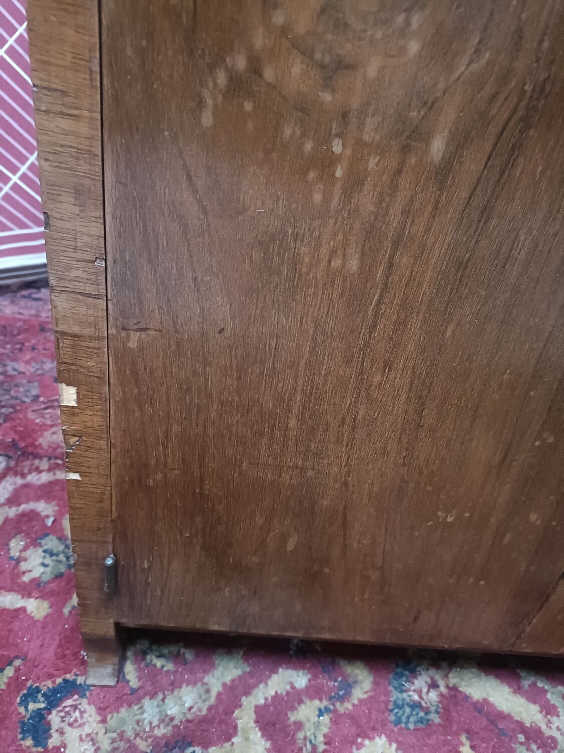Art deco bar furniture symmetrical walnut veneer
