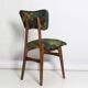 Mid-century butterfly chair, Schwarzwald linen by Dedar, dark wood, Europe, 1960s