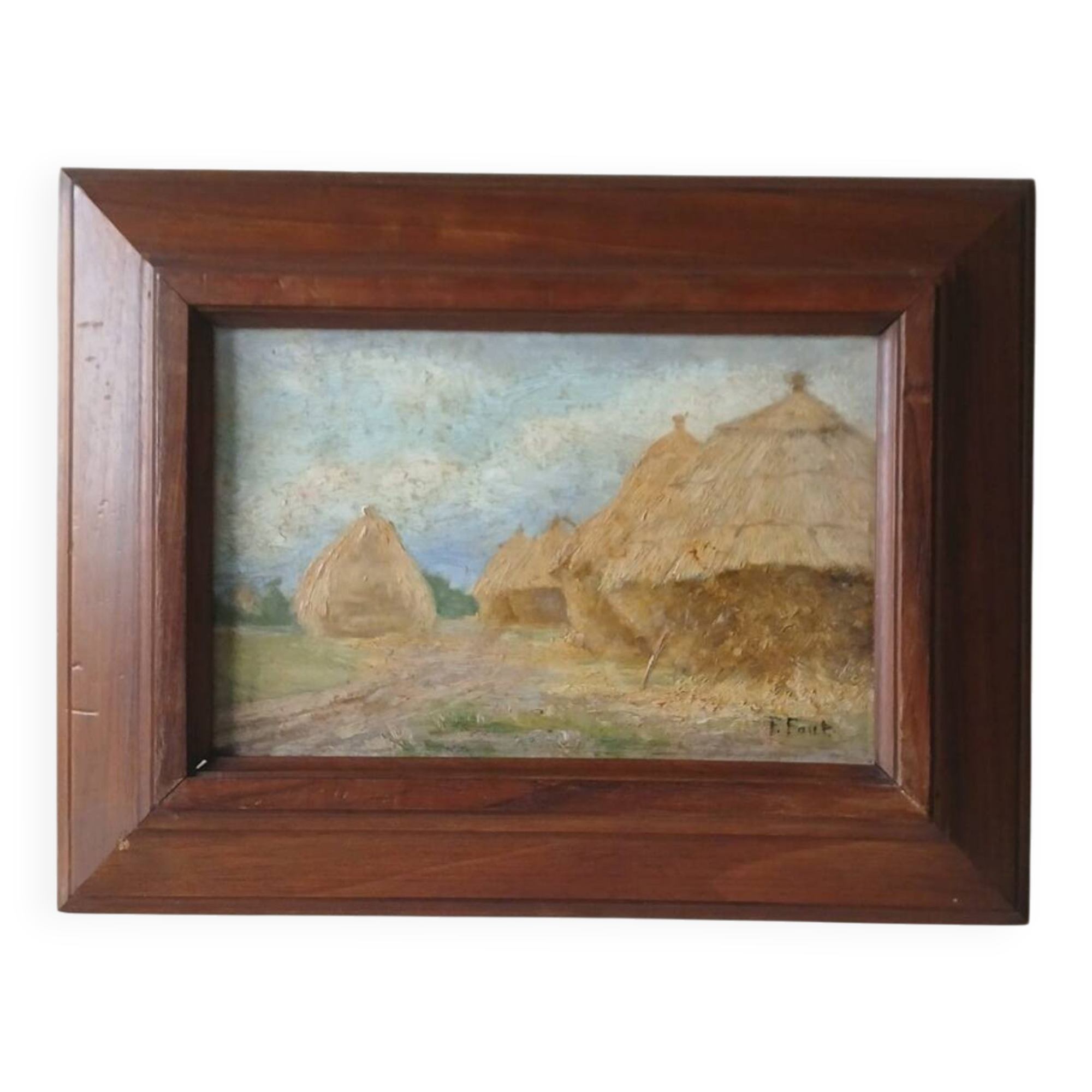 Ernest Faut (1879-1961) – Oil on panel signed E. Faut – Landscape r