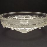 Signed EZAN France Frosted & Clear Glass Icicle Shades - Art Deco Lighting