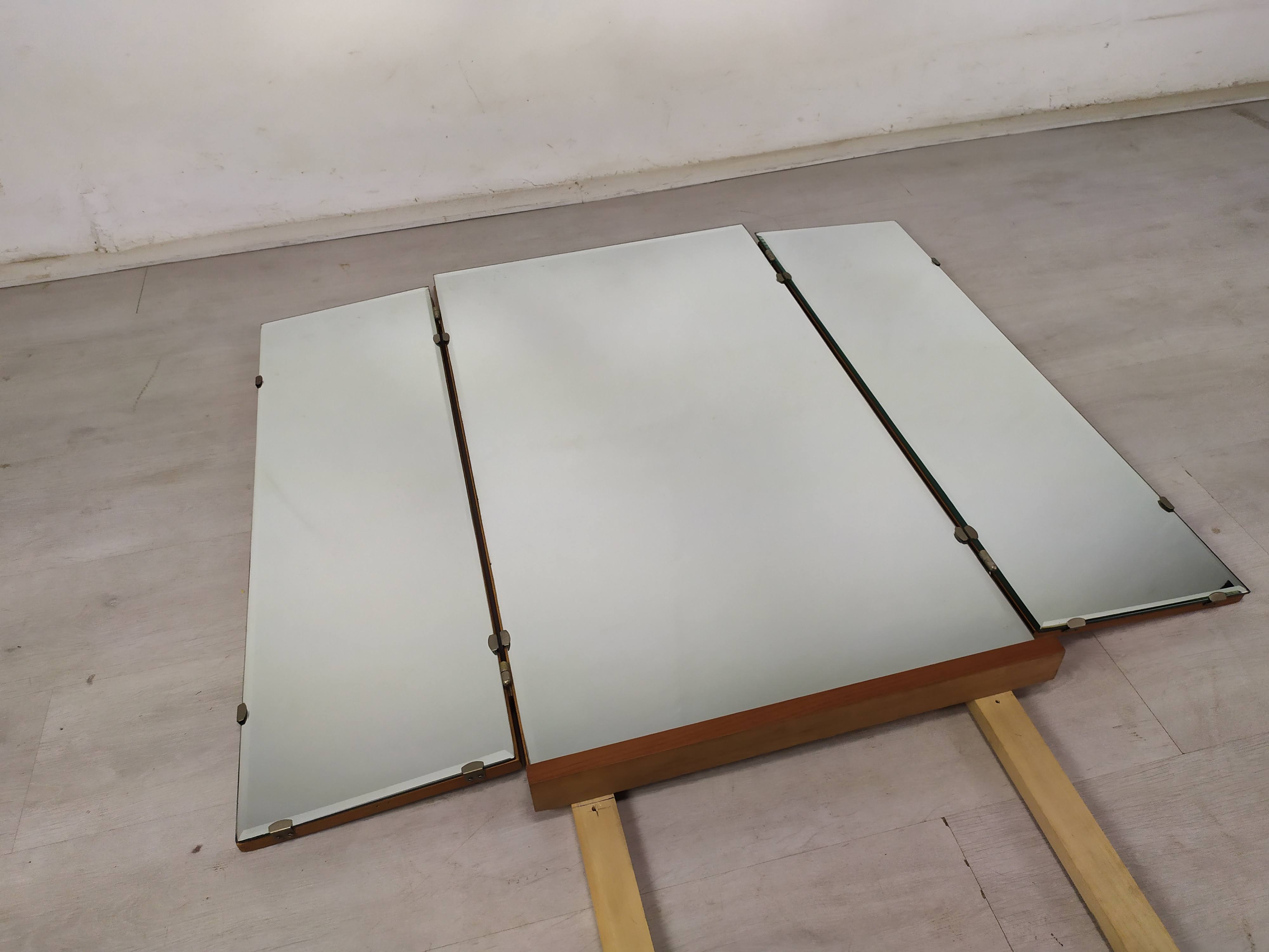 Vintage triptych mirror