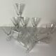 12 antique stemmed glasses