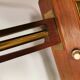 Danish double wall light in teak, brass and crystal glass.