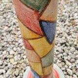 Large Harlequin Lamp Base Signed Jean-Claude Monange