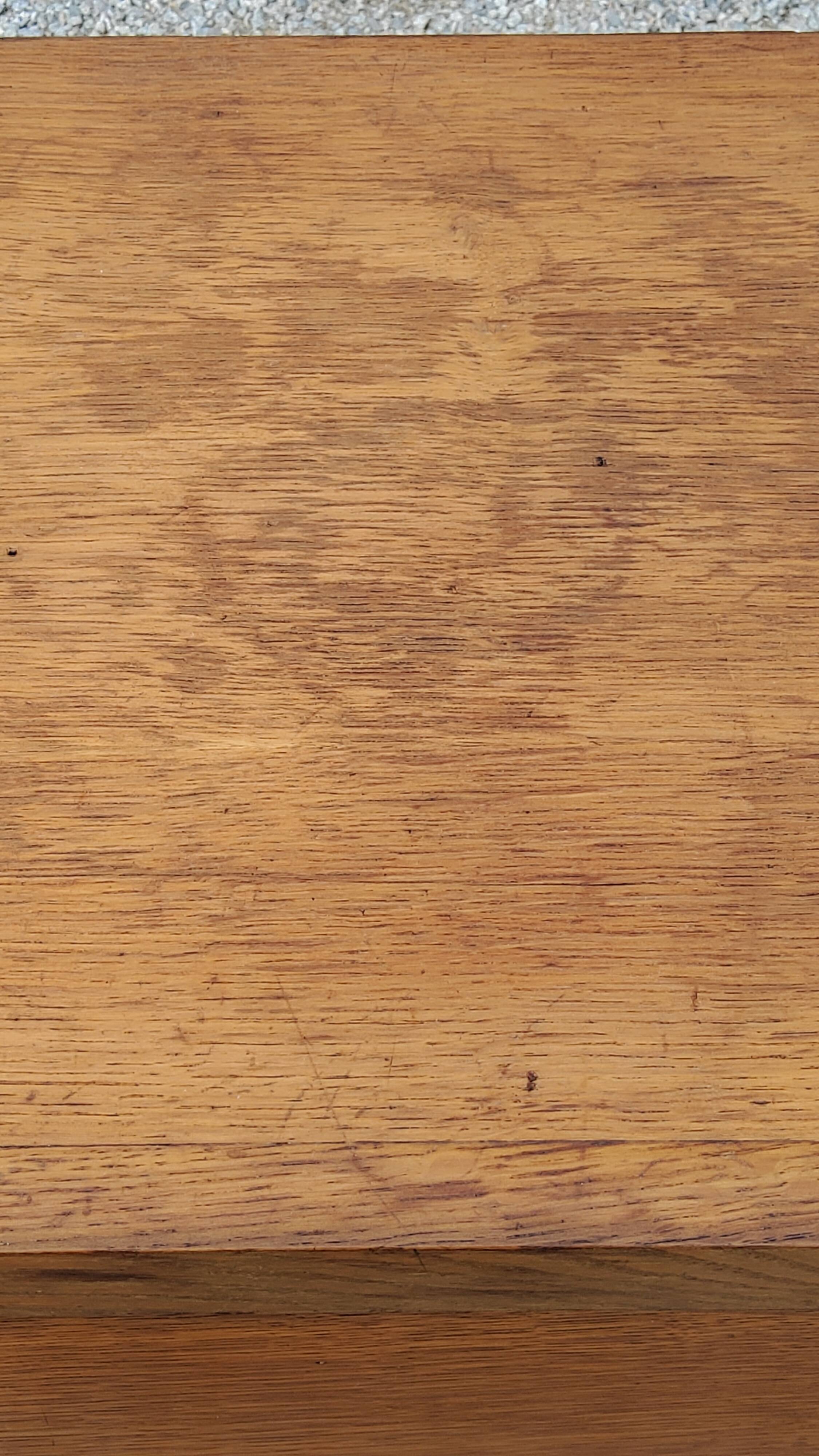 Chest of drawers of the 50s in golden blond oak 5 drawers conical feet