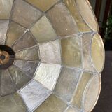 Mother-of-pearl and brass pendant lamp 1960