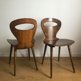 Pair of bistro chairs "rustic" model of baumann called "ant"