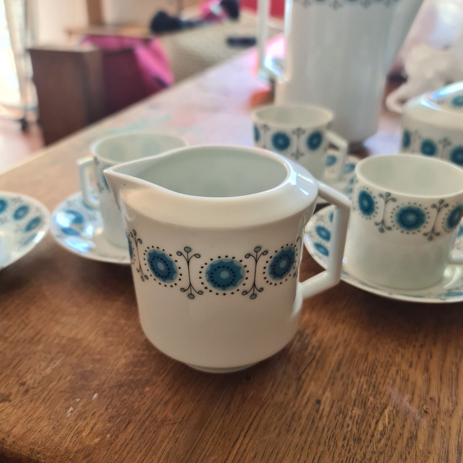 Limoges France porcelain coffee service circa 1970