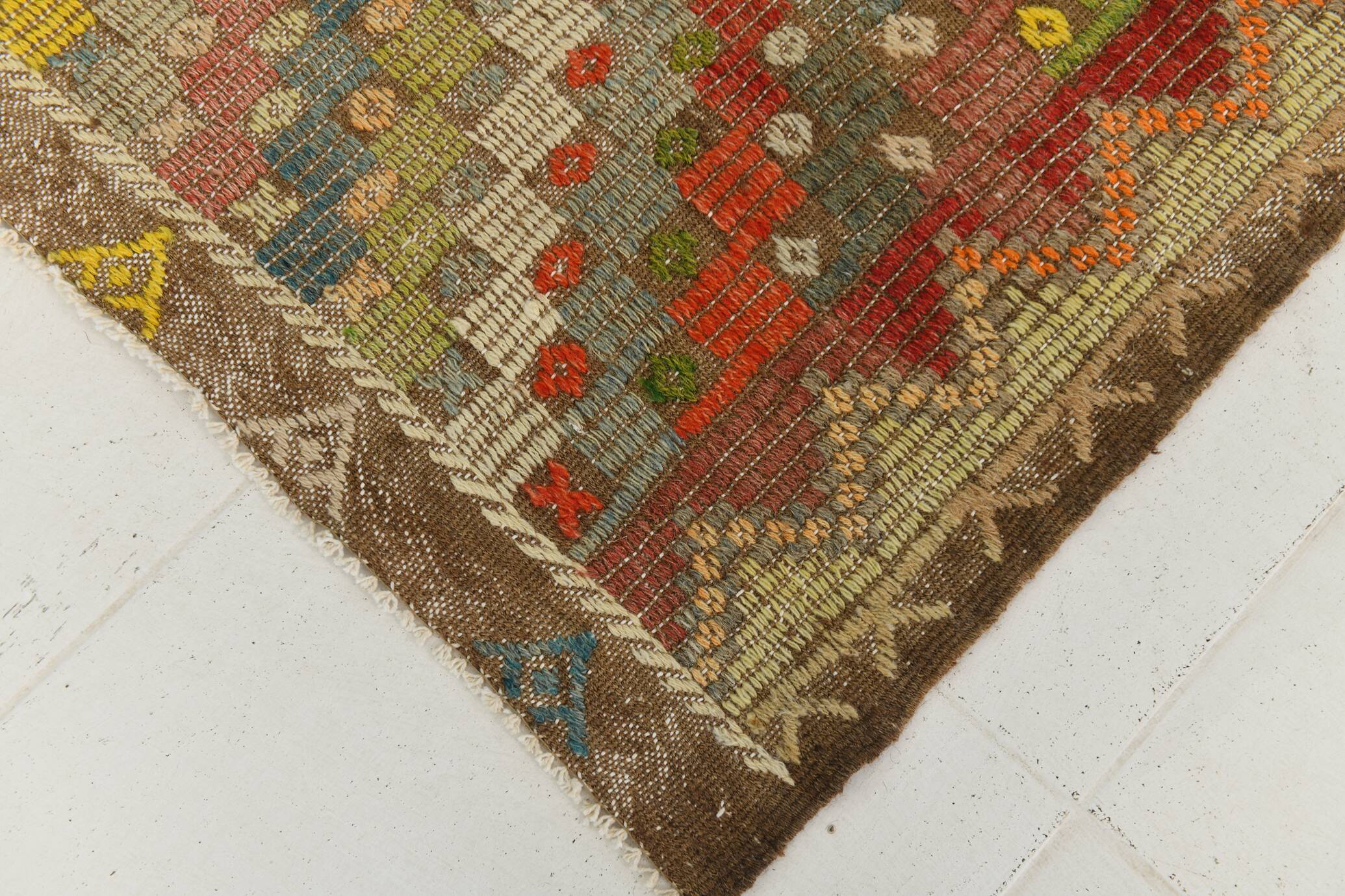 6x11 Large Area Kilim Rug, 192x330 Cm, Handwoven Kilim