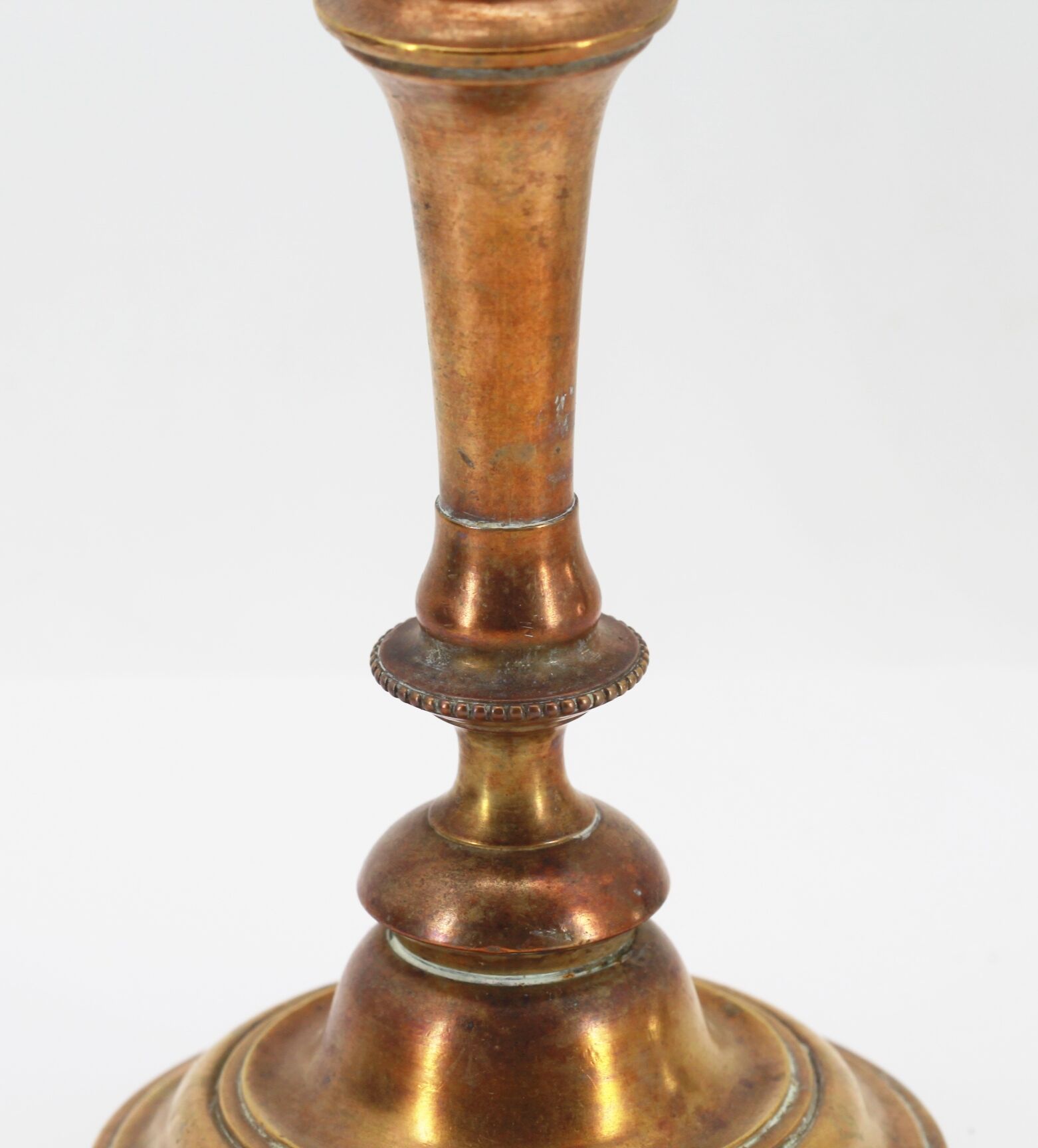 Old brass candle holder