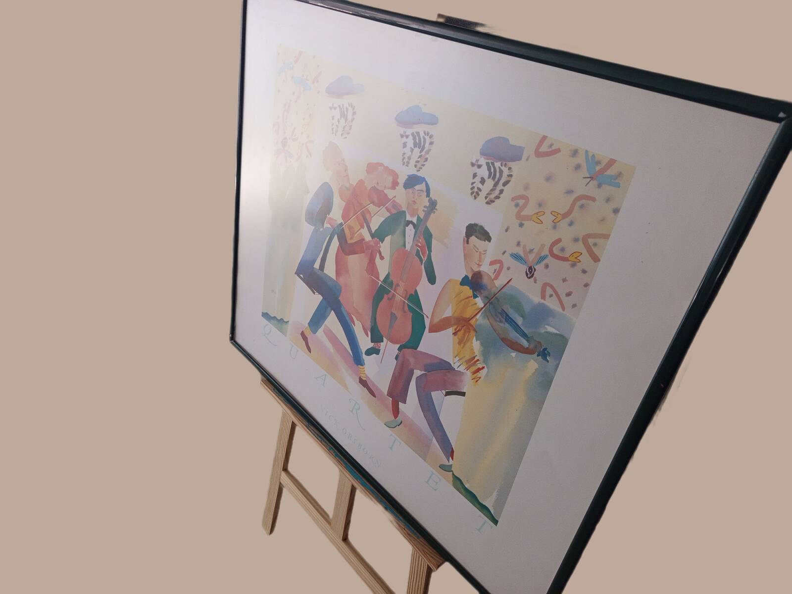 Nick Orsborn — Quartet — Vintage British Art Print, 1986