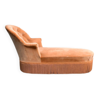 Napoleon III toad daybed in padded velvet 1950