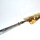 Antique pie shovel in filled silver and gilded metal engraved 1900