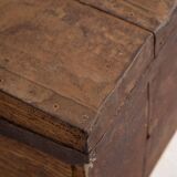 Petit coffre ancien à armature métallique (c.1920) #11