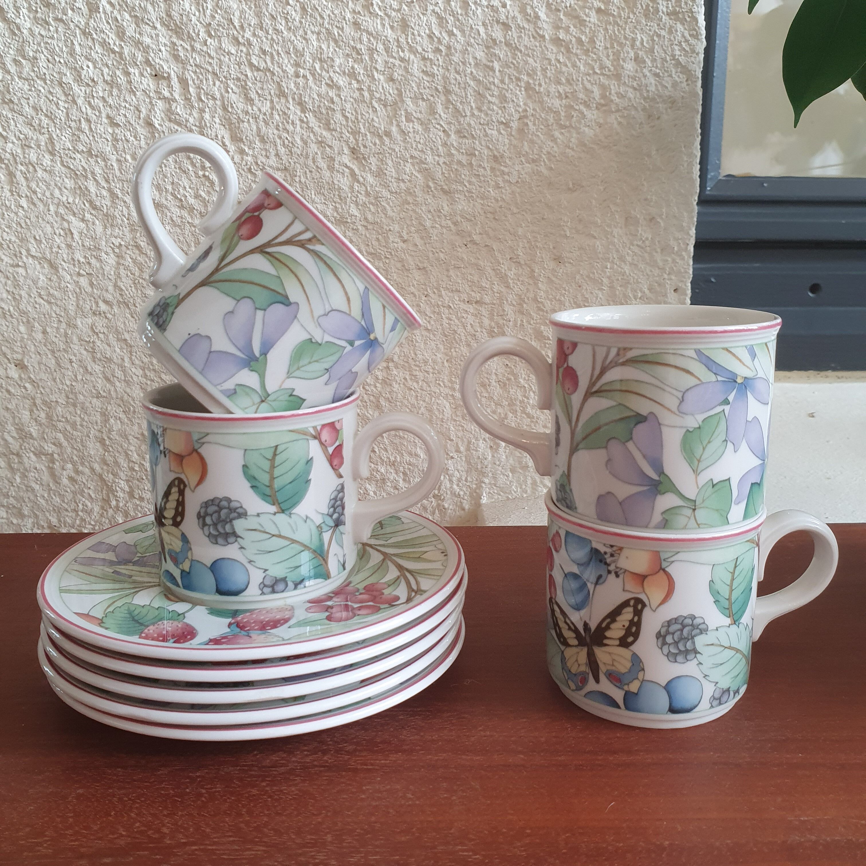 4 tasses à café Villeroy et Boch Catalina