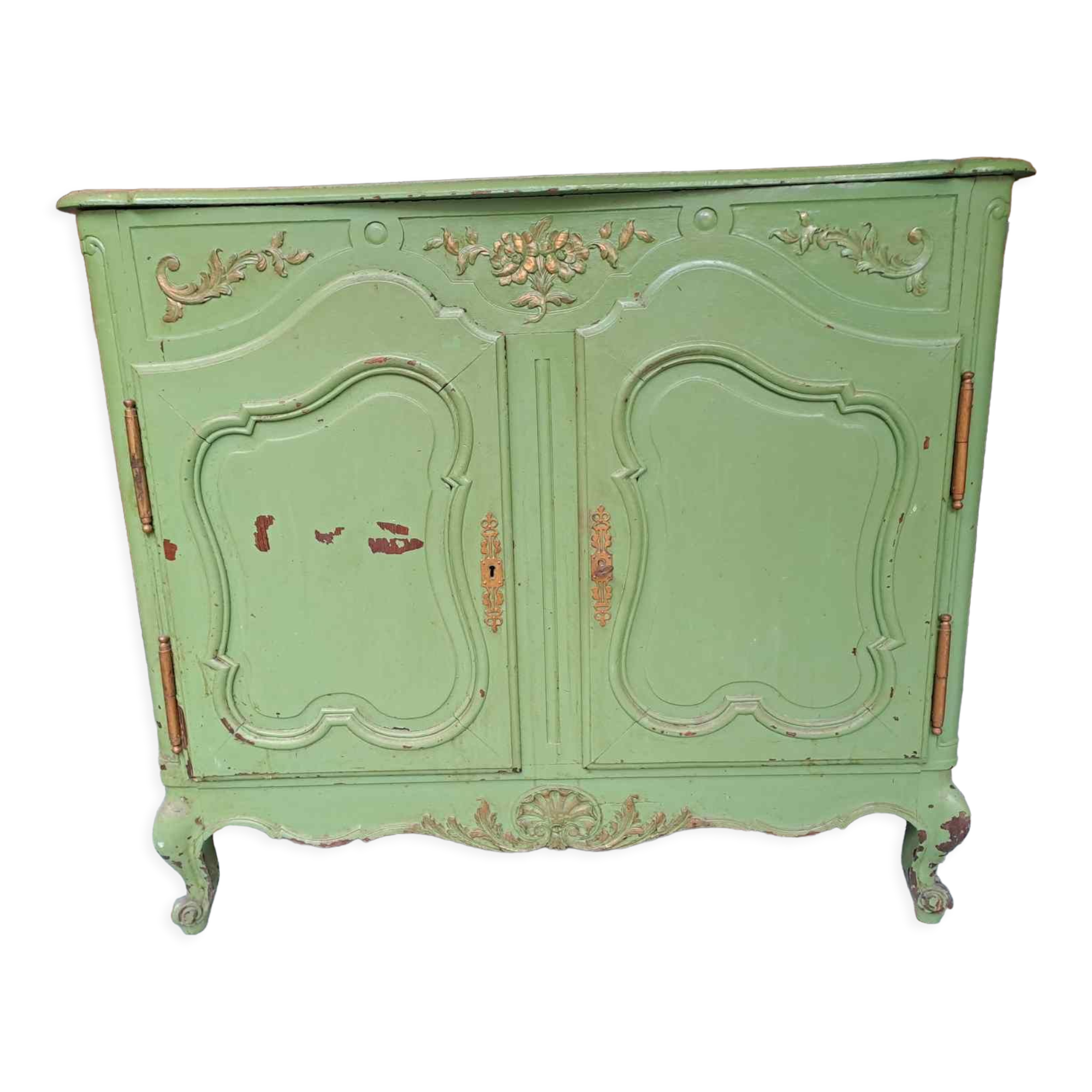 Small sideboard Louis XV look industrial workshop