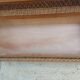 compass leg commode, wicker, vintage
