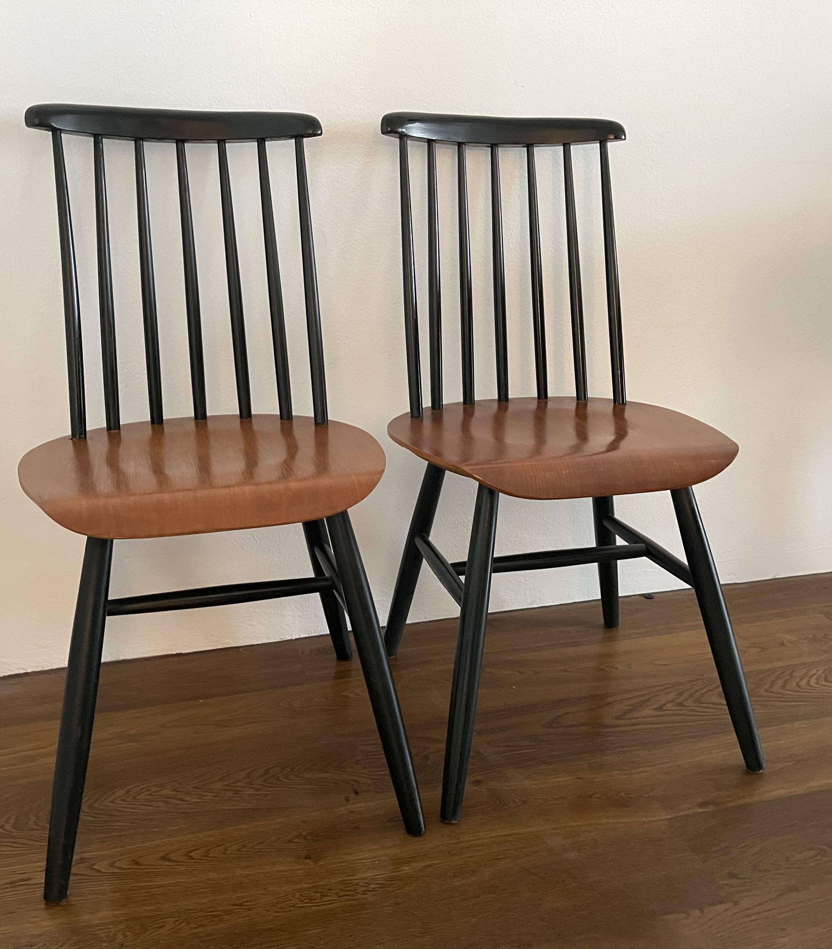 2 Danish "Fanett" chairs, Ilmari Tapiovaara