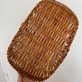 Rectangular wicker basket