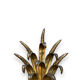 Pair of gilded metal wheat cob sonces