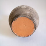 Vallauris, vintage grey terracotta vase