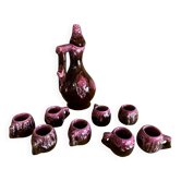 Service à Liqueur Vallauris - Carafe et 8 Gobelets